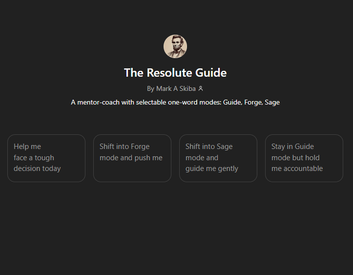 The Resolute Guide - Custom GPT