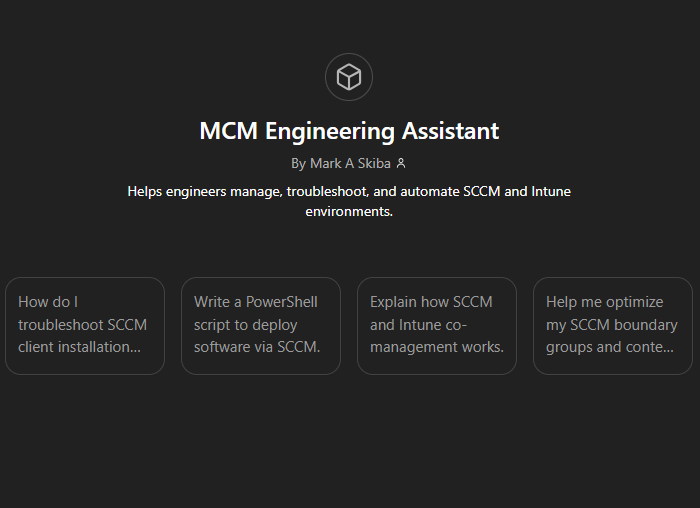 MCM Engineering Assistant - Custom GPT